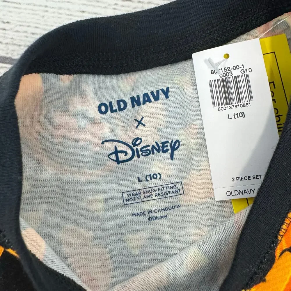 Old Navy x Disney Halloween Stitch Graphic Matching Pajama Set Size Large/10